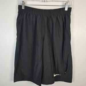 NWOT Nike Men's Black Athletic Shorts Drawstring Elastic Waist Size S Casual